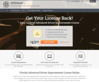 Adischool.com(Take your advanced driver improvement course 100% online. This 12) Screenshot