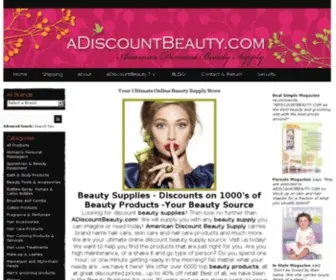 Adiscountbeauty.com(Beauty Supplies) Screenshot