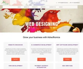 Adisoftronics.in(Adisoftronics website designing and web development company in Delhi) Screenshot