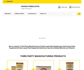 Adisomformulation.com(Cattle Liquid Feed Supplement Manufacturer) Screenshot