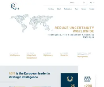 Adit.fr(European leader in strategic intelligence) Screenshot