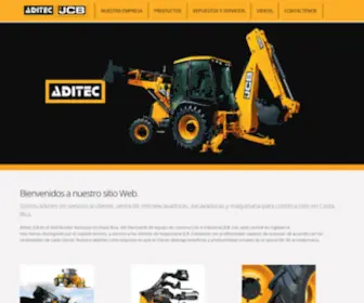 AditecJCB.com(DISTRIBUIDOR EXCLUSIVO DE JCB EN COSTA RICA) Screenshot