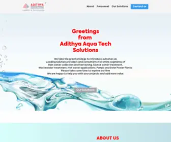 Adithyaaqua.com(Leaders in Purification) Screenshot