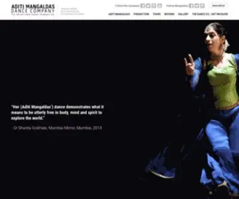 Aditimangaldasdance.com(ADITI MANGALDAS Dance Company) Screenshot