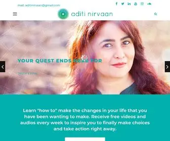 Aditinirvaan.com(Aditi Nirvaan) Screenshot