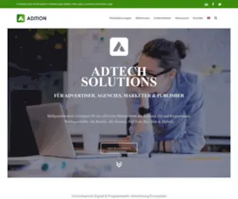 Adition.com(Programmatic Advertising Solutions) Screenshot