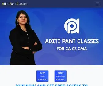 Aditipant.com(Aditi Pant Classes) Screenshot