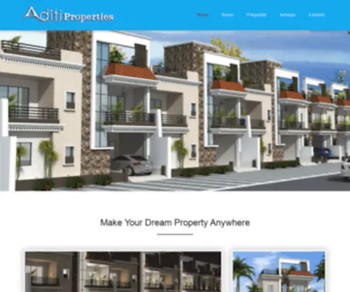 Aditiproperties.in(Aditi Properties) Screenshot