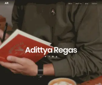 Adittyaregas.com(Régas) Screenshot