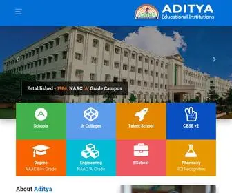 Aditya.ac.in(Aditya Educational Institutions) Screenshot