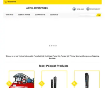 Adityaenterprises.website(Ksb Centrifugal Pump) Screenshot