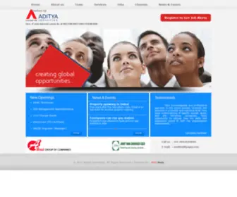 Adityagrp.com(Aditya Consulting) Screenshot