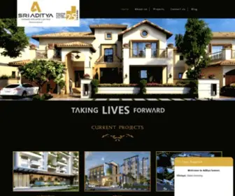 Adityahomes.com(Gated Community Apartments in Hyderabad) Screenshot