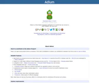 Adiumx.com(Adium) Screenshot