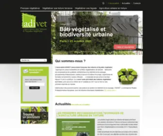 Adivet.net(Association des Toitures Vegetales) Screenshot