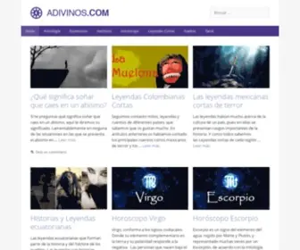Adivinos.com(Portal web sobre leyendas) Screenshot