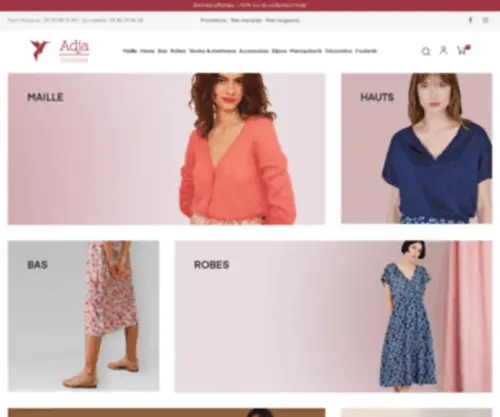 Adjaboutique.com(Magasin de prêt) Screenshot