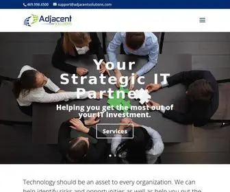 Adjacentsolutions.com(IT Consulting) Screenshot