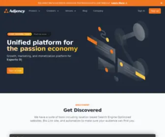 Adjency.co(Unified Platform for Discovery) Screenshot