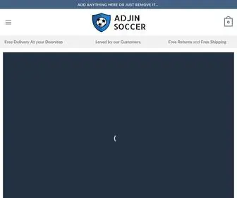 Adjinsoccer.com(Adjin Soccer) Screenshot