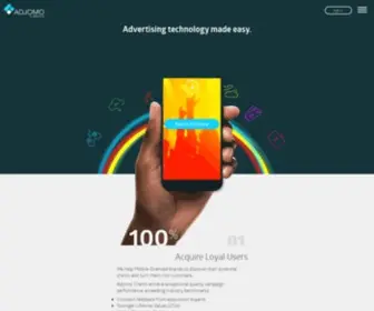 Adjomo.com(Advertising technology made easy) Screenshot