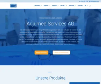 Adjumed.com(Medizinische Register und Qualitätssicherung) Screenshot