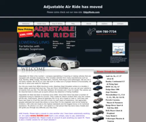 Adjustableairride.com(Adjustableairride) Screenshot