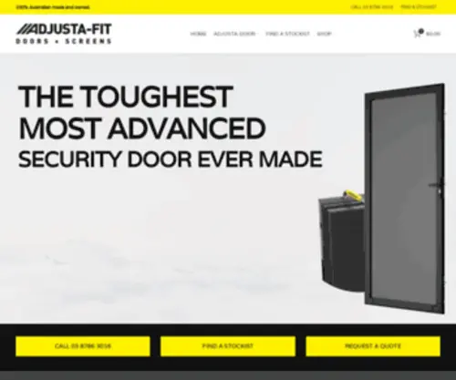 Adjustafit.com.au(Custom fit without the wait) Screenshot