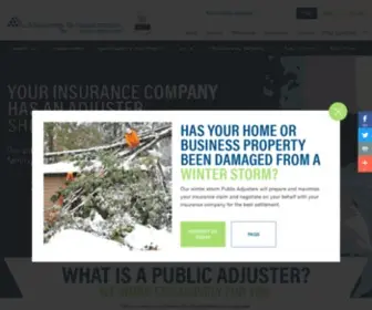 Adjustersinternational.com(Public Adjusters For Your Property Damage) Screenshot