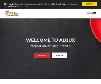 Adjux.com(Internet Advertising Network) Screenshot