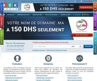 ADK-Media.com(Hébergement Web Maroc) Screenshot