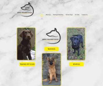 ADK9.co.uk(ADK9 Trained Dogs And Dog Training) Screenshot