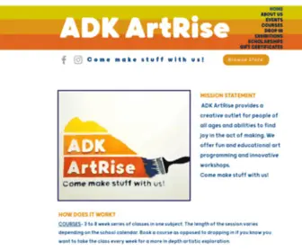 Adkartrise.com(ADK ArtRise) Screenshot