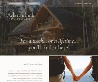 Adkbyowner.com(Adirondack "By Owner") Screenshot