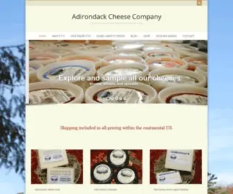 Adkcheese.com(Adirondack Cheese Company) Screenshot