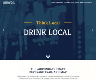 Adkcraftbev.com(The Adirondack Craft Beverage Trail) Screenshot
