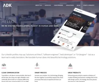 Adkgroup.com(Boston Web & App Development Company) Screenshot