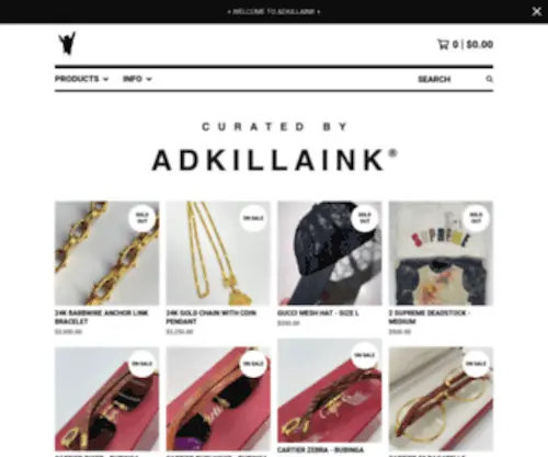 Adkillaink.com(Home) Screenshot