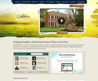 Adkinsfunerals.com(Adkins Funeral Home) Screenshot