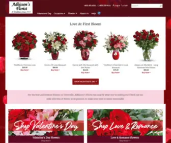 Adkissonflorist.com(Greenville Florist) Screenshot