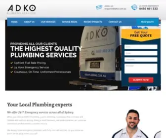 Adko.com.au(ADKO Trade Services) Screenshot