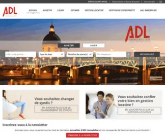 ADL-Immo.fr(Agence immobilière à Toulouse) Screenshot