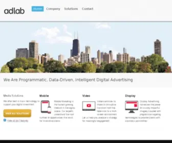 Adlab.com(Programmatic, Data-Driven, Intelligent Marketing) Screenshot