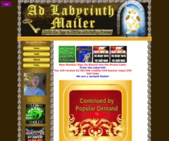 Adlabyrinthmailer.com(Ad Labyrinth Mailer The Ad Labyrinth Empire Mailer Referral Competitions) Screenshot