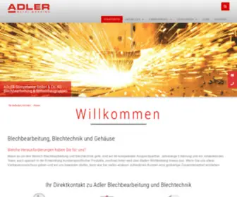 Adler-Blech.de(Gehäuse) Screenshot