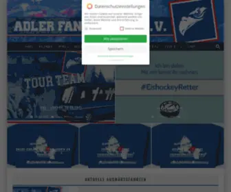 Adler-Fanprojekt.de(Adler Mannheim Fanprojekt e.V) Screenshot