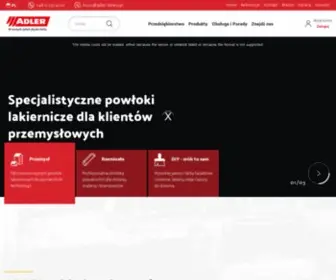 Adler-Lakiery.pl(ADLER Lakiery) Screenshot