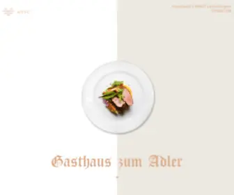 Adler-Leibertingen.de(Gasthaus zum Adler) Screenshot