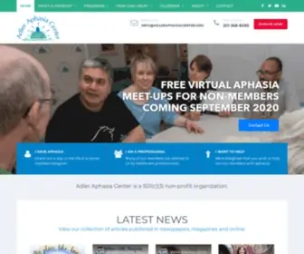 Adleraphasiacenter.org(Adler Aphasia Center) Screenshot