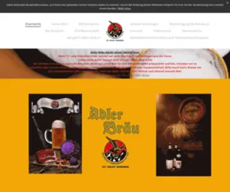 Adlerbraeu.de(Homepage von Adler) Screenshot